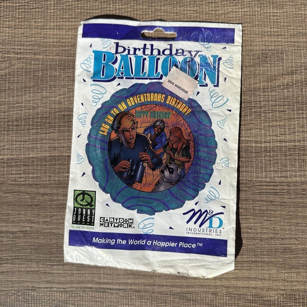 Vintage‎ 1990s New Jonny Quest Cartoon Network 18" Large Balloon M&D